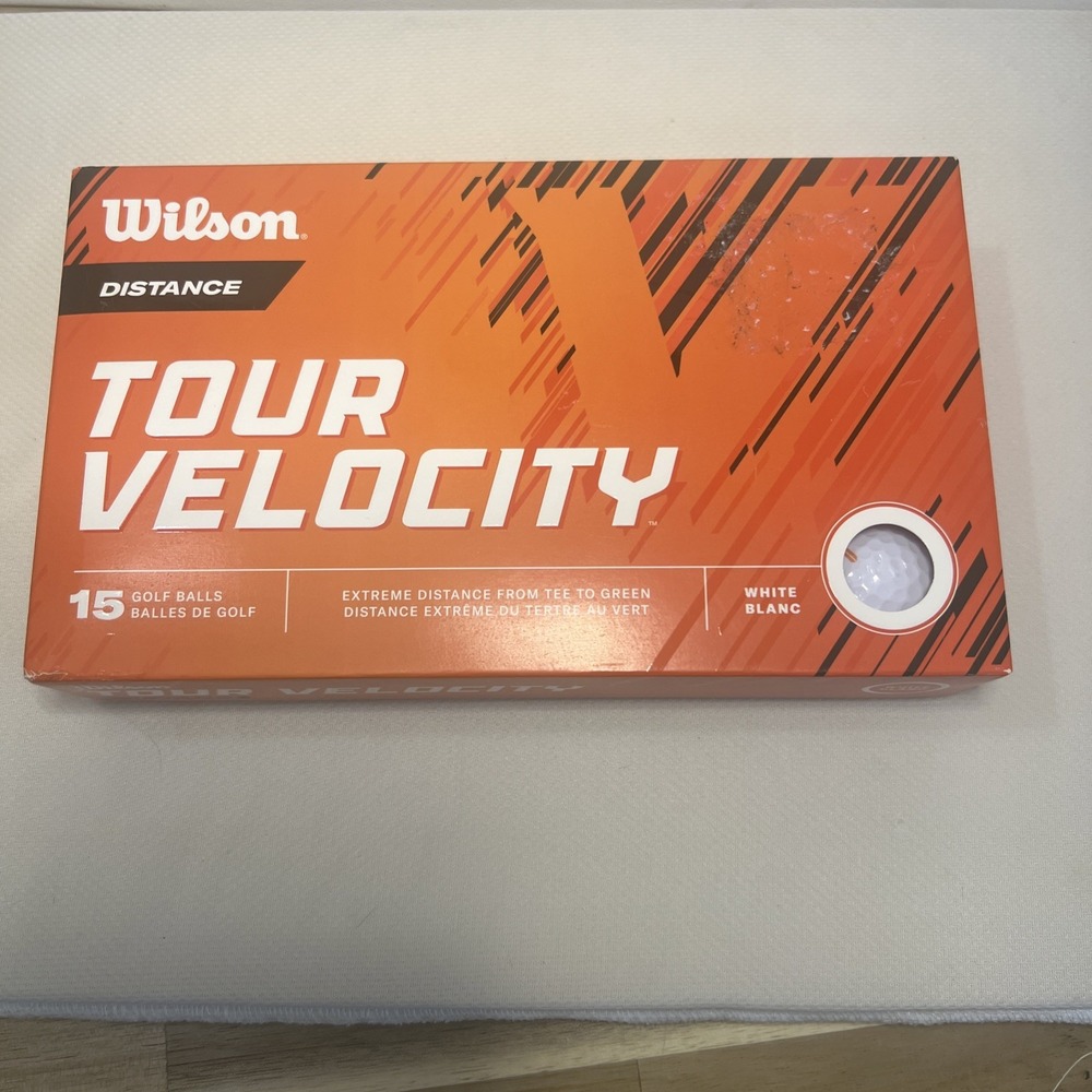 Wilson Tour Velocity Distance Golf Balls 15 Qty - NEW & SEALED